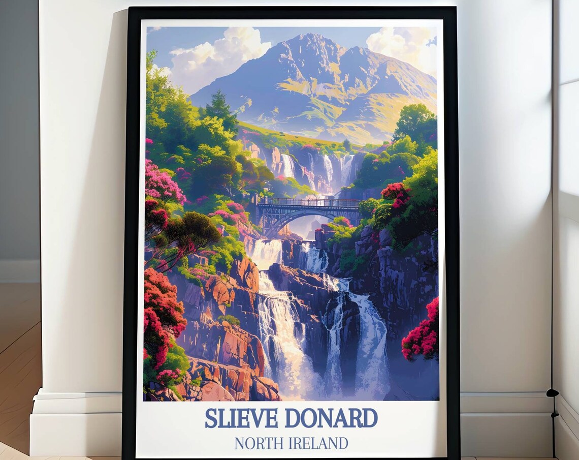 Slieve Donard Northern Ireland Mountain Waterfalls Bridge Poster