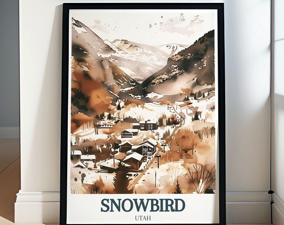 Snowbird Wall Art Hidden Peak Cliff Lodge Posters And Ski Resort Art Ski Resort Wall Art And Hidden Peak Cliff Lodge Prints