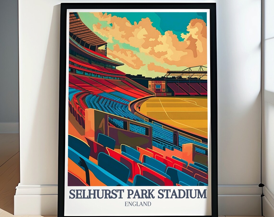 Selhurst Park Stadium Football Grandstand England Sports Poster