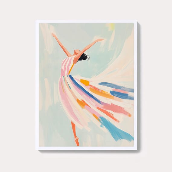 Black And White Abstract Figure Print Minimalist Modern Wall Art