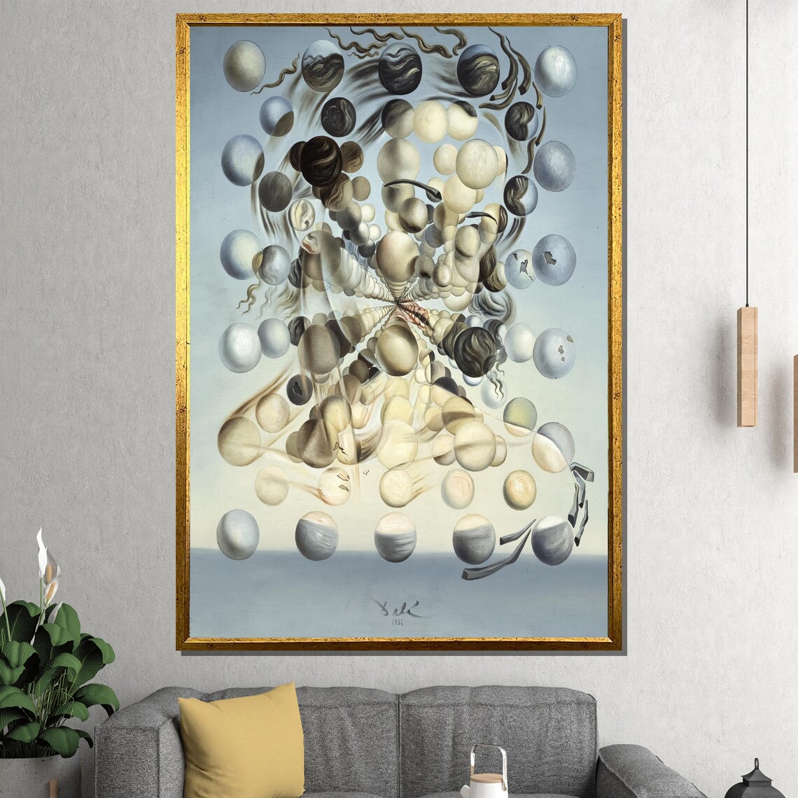 Salvador Dali Galatea of the Spheres Surrealist Masterpiece Poster