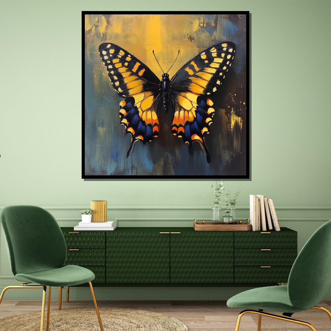 Vibrant Butterfly Painting Stunning Wall Art Gift For Nature Lovers And Elegant Home Decor - Image 4