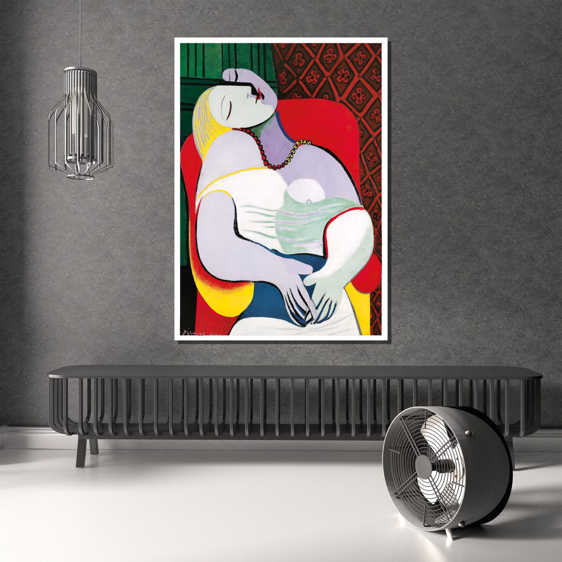 Pablo Picasso Le Rve Wall Art Abstract Modernist Masterpiece Colorful Home Dcor - Image 4