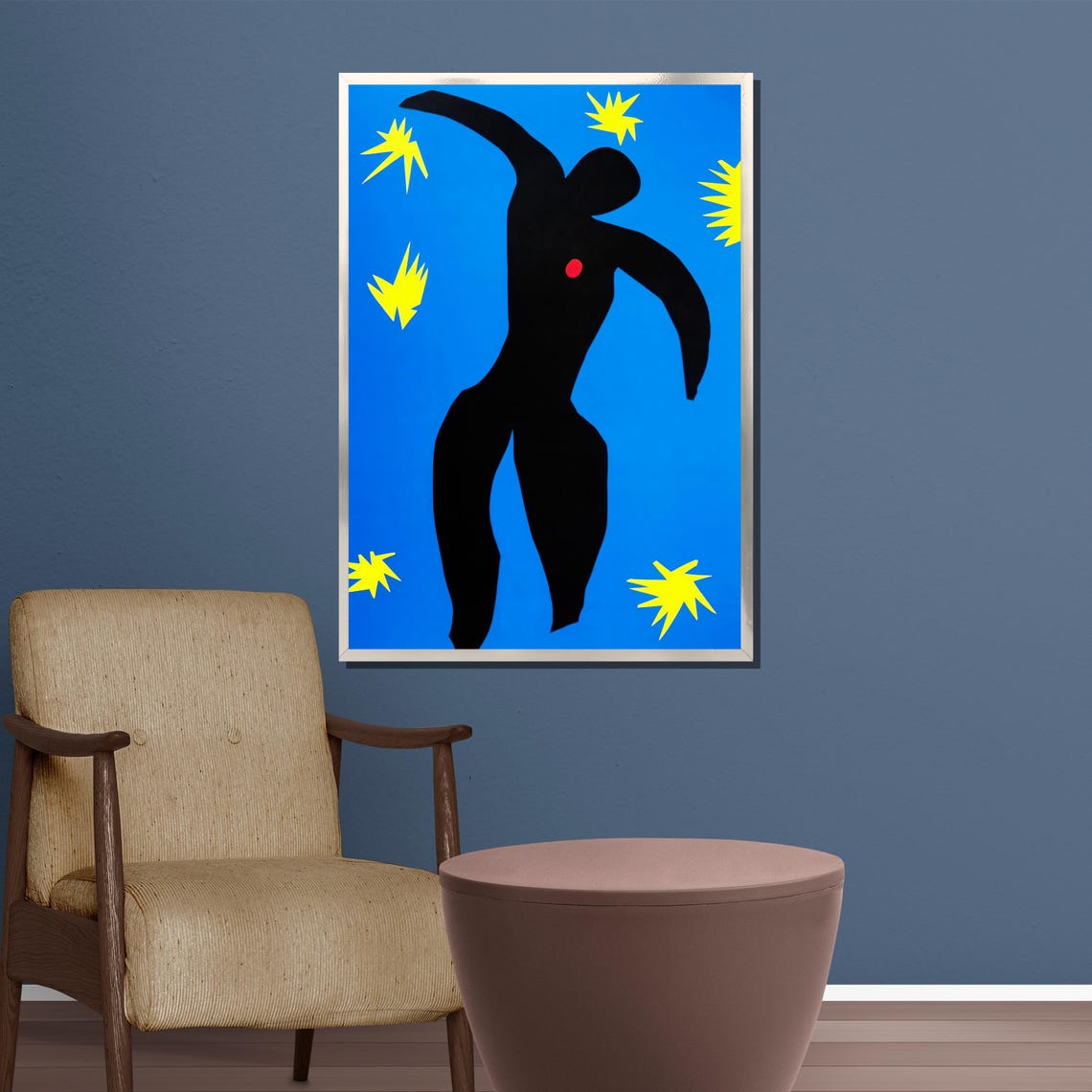 Henri Matisse Painting Icarus From Jazz Series Modern Abstract Wall Art Unique Gift For Home Or Office Decor - Image 5