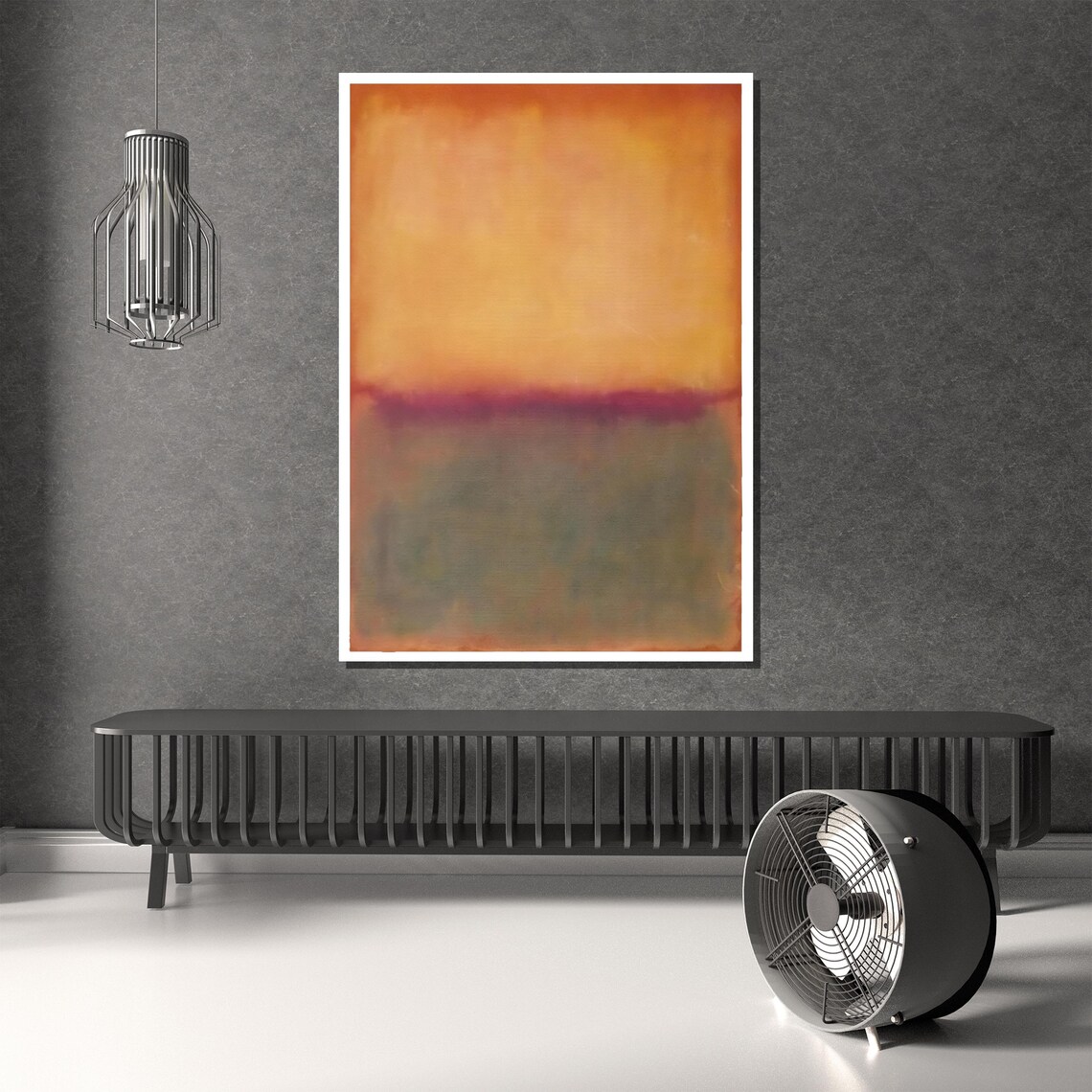 Mark Rothko Painting, Subtle Abstract Sunset Gradient - Image 4