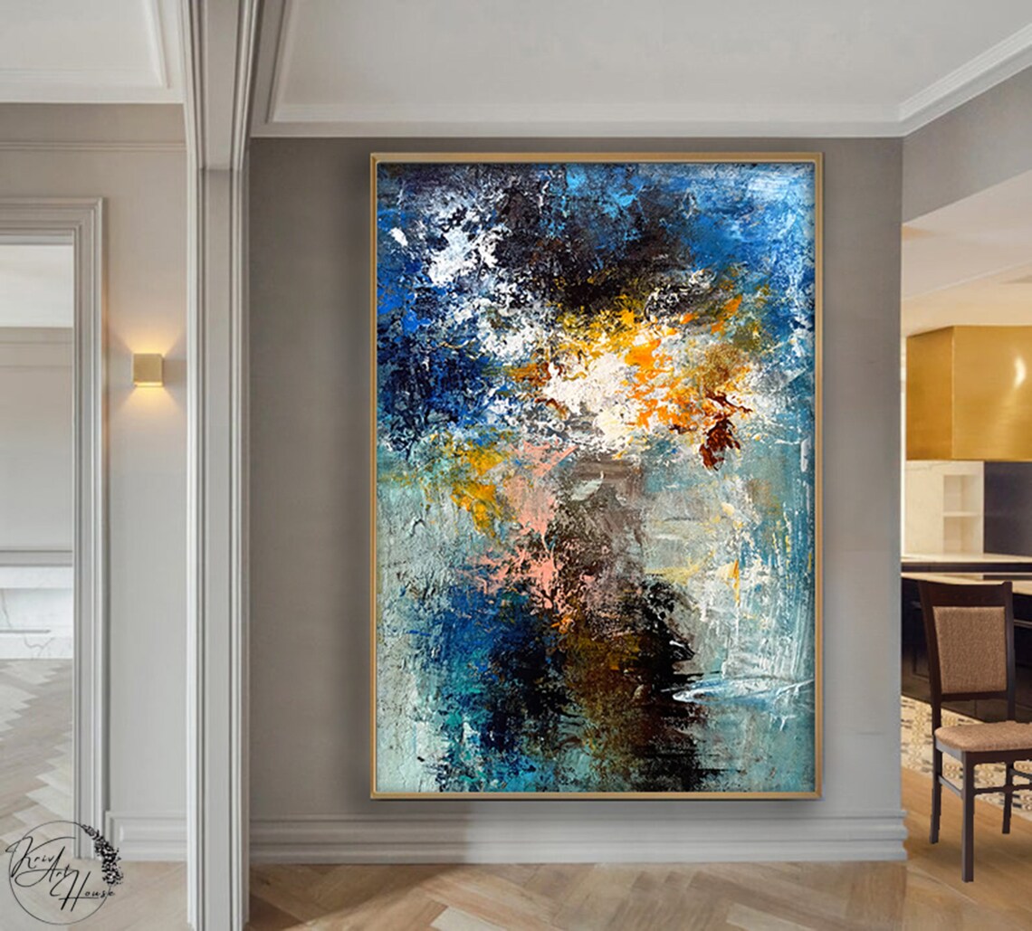 Blue Abstract Painting, Large Abstract Art Print - Image 3