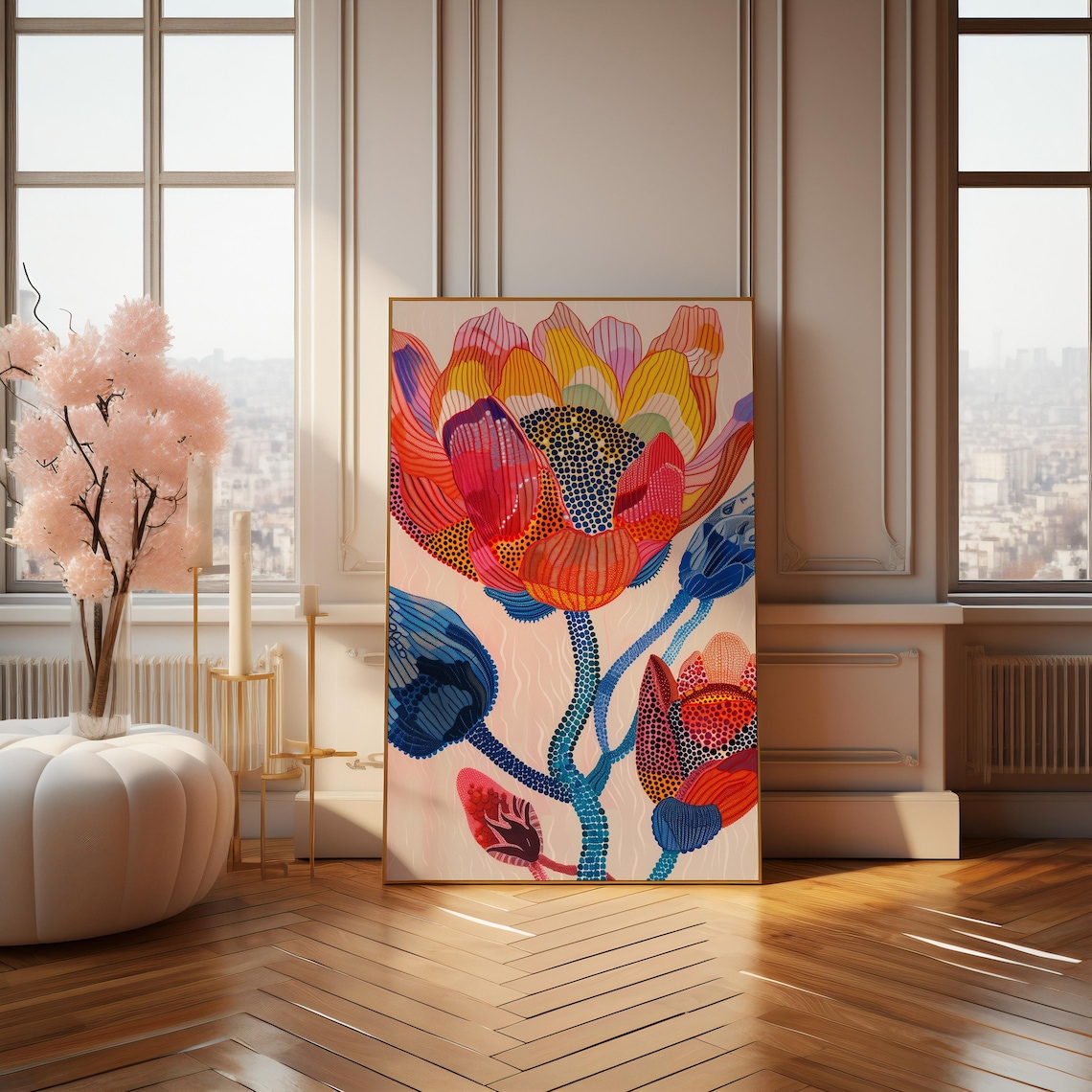 Abstract Botanical Poster, Modern Botanical Wall Art - Image 4