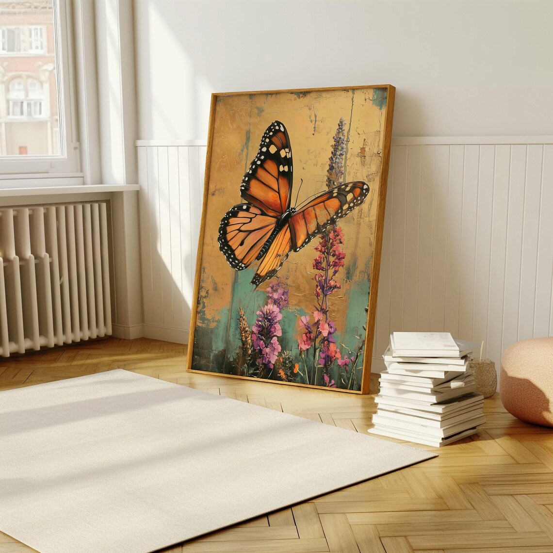 Monarch Butterfly Art Print, Vibrant Nature Decor - Image 5