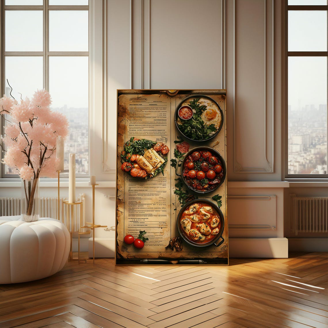 Vintage Turkish Kitchen Menu Illustrated Traditional Food Poster Art - Image 4