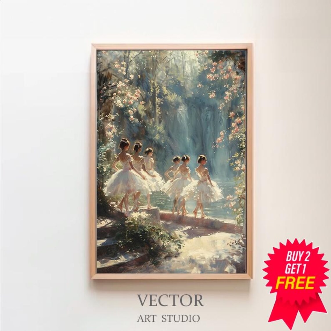 Ballet Dance Vintage Coquette Art Print, Ballerina