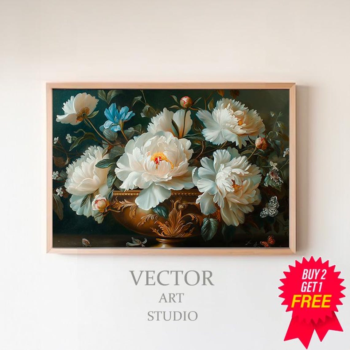 Moody Floral Tv Background Frame Tv Art Moody Flowers Blue Frame Tv Art Vintage Flower Still Life Farmhouse Painting Dark