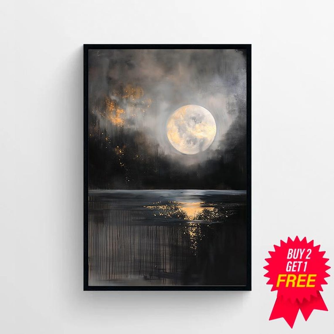 Abstract Painting Large Modern Wall Art Abstract Collage Abstract Art Neutral Wall Art - Image 4