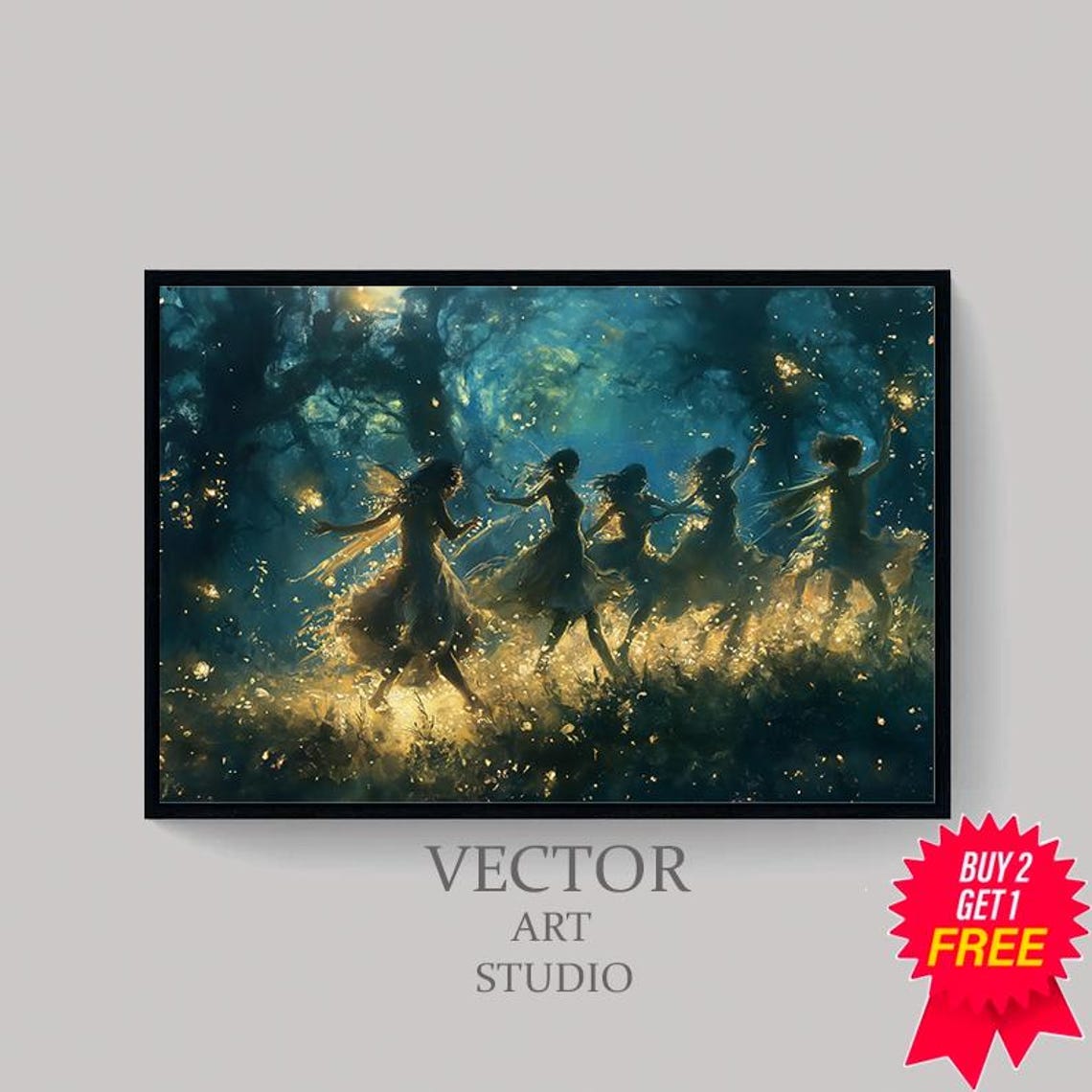 Dark Cottagecore Wall Art For The Frame Tv Country Cottage Wall Art Witchy Tv Art Frame Frame Tv Art Moody Vintage Fairies - Image 4