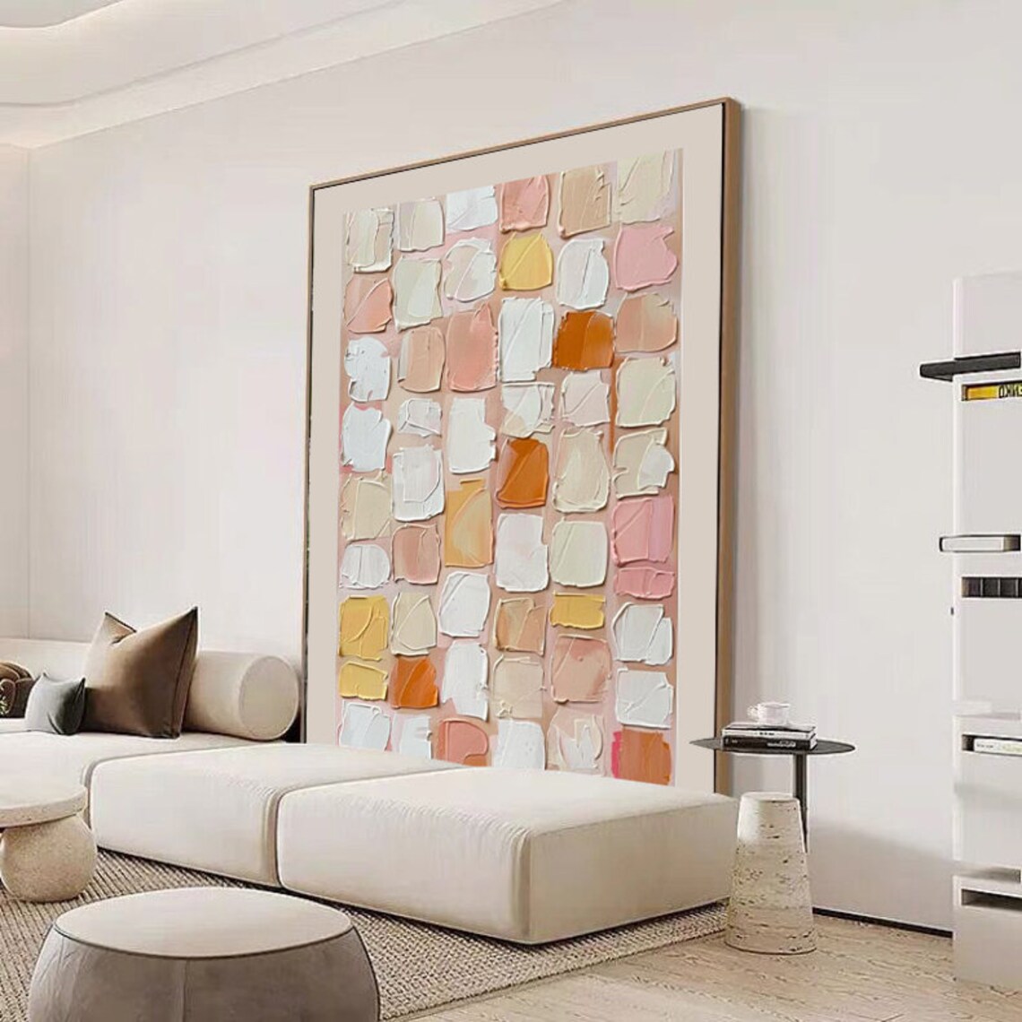Modern Abstract Oil Painting Wall Art Print, Living Room - Image 5