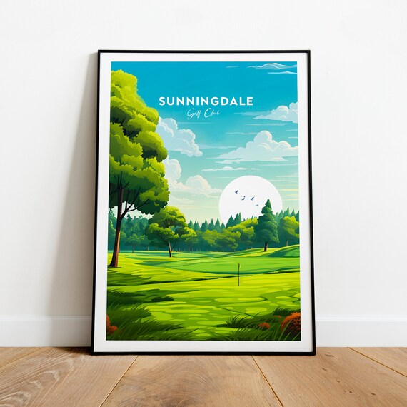 Sunningdale Traditional Golf Club Print Uk Sunningdale Prints Sunningdale Artwork