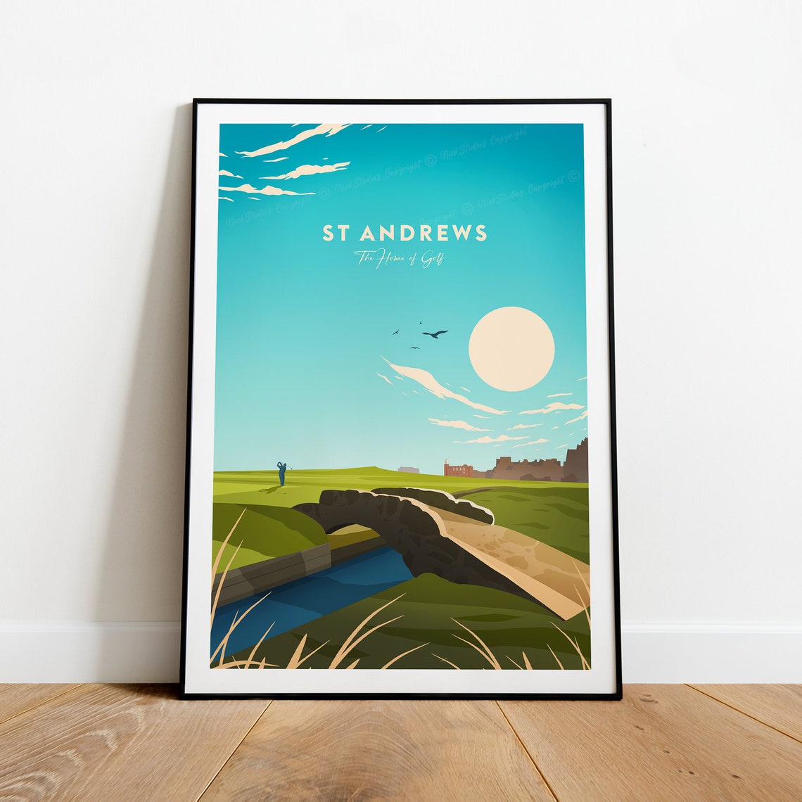 St Andrews Scotland Home of Golf Historic Stone Bridge Course Poster