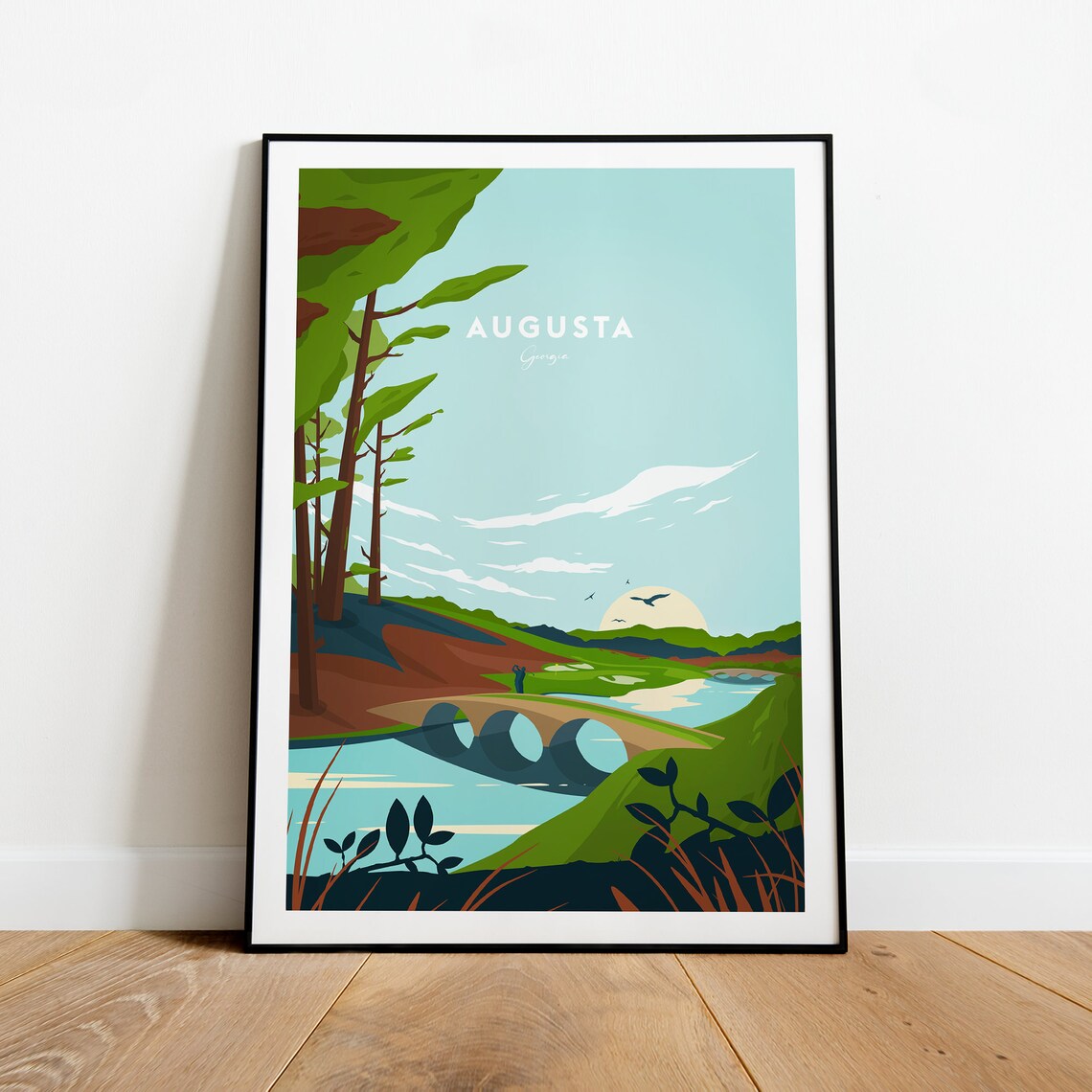 Augusta National Golf Club Print Georgia Augusta Poster Masters Print Masters Poster Birthday