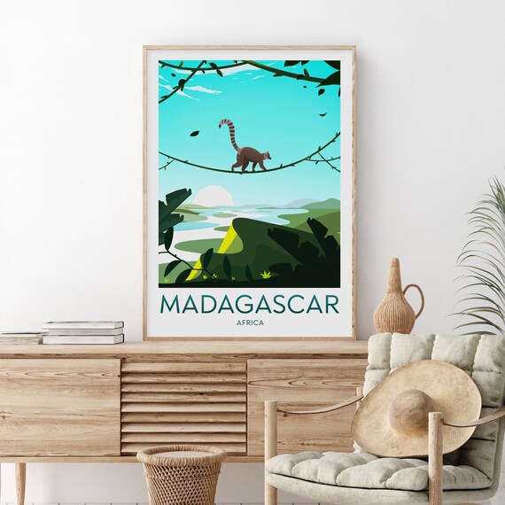 Madagascar Travel Print Africa