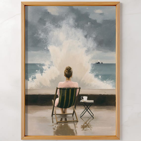Minimalist Coastal Motivational Feminist Art Print