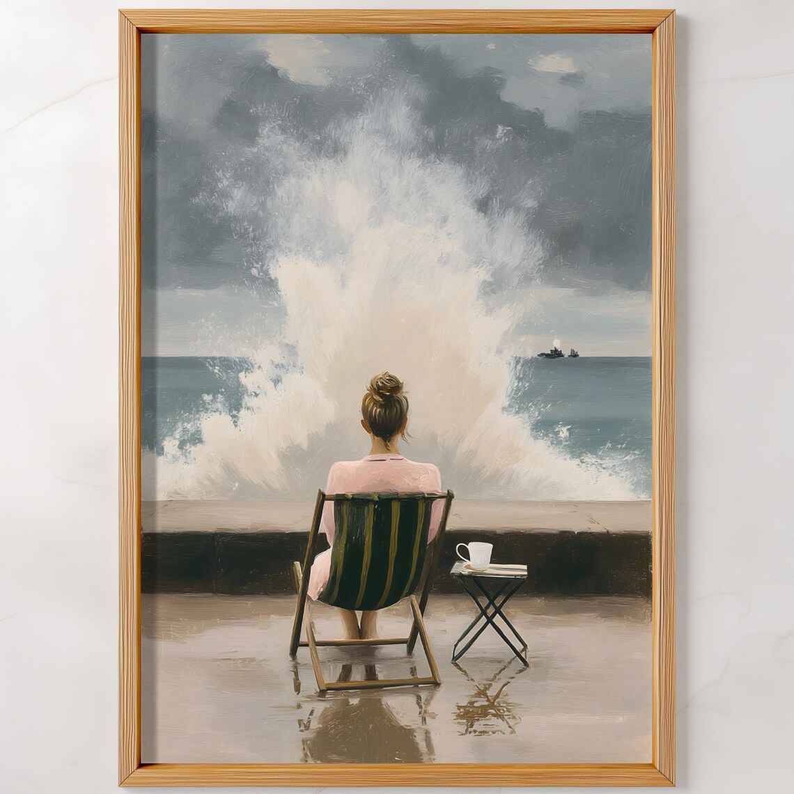 Minimalist Coastal Motivational Feminist Art Print