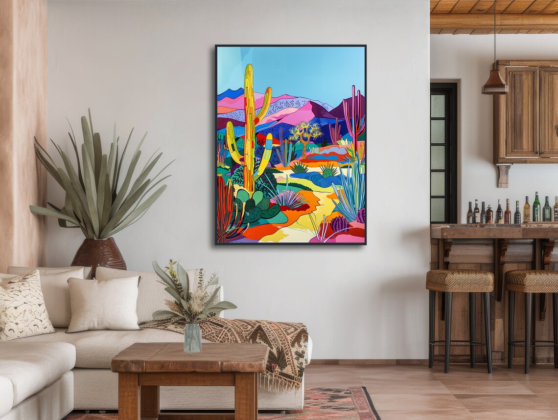 Desert Landscape Painting, Southwestern Art Print - Image 3