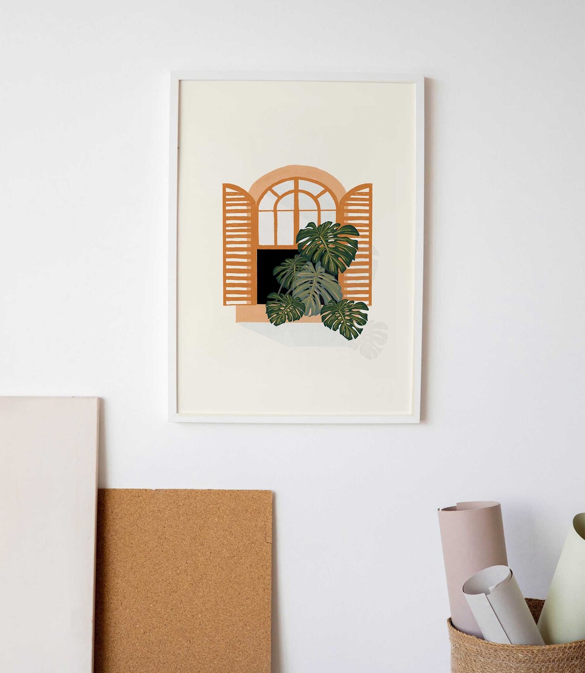 Monstera Botanical Art Print, Boho Plant Poster - Image 3