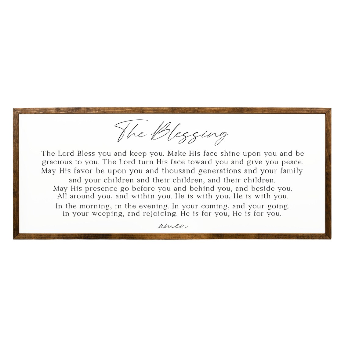 The Blessing Prayer Christian Wall Sign Faith Home Decor Poster - Image 2