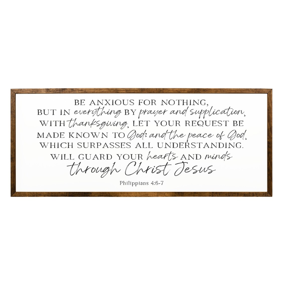 Philippians 4:6-7 Bible Verse Scripture Art Print - Image 2