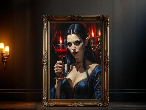 Gothic Vampire, Dark Fantasy Art Print