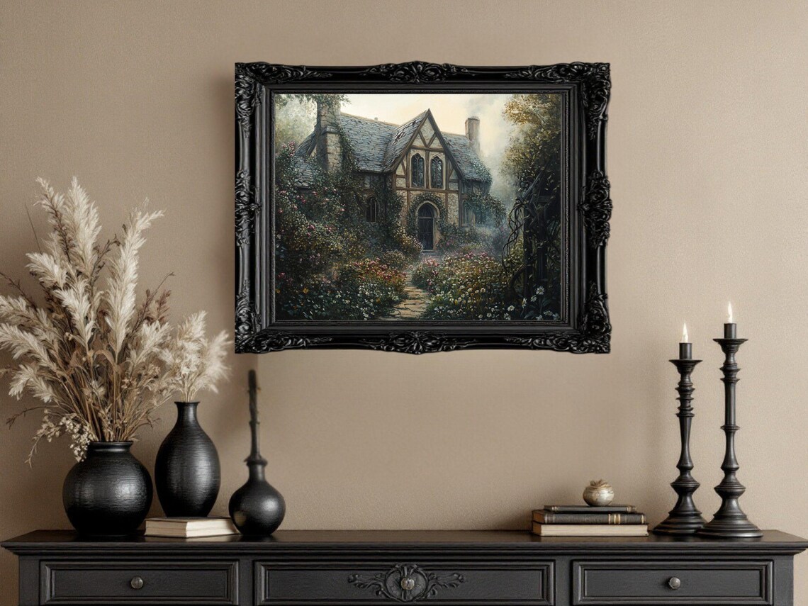Enchanting Cottage - Contemporary Travel Poster - Image 3