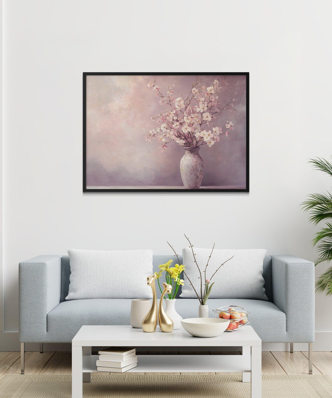 Elegant Cherry Blossom, Botanical Floral Art Print - Image 3