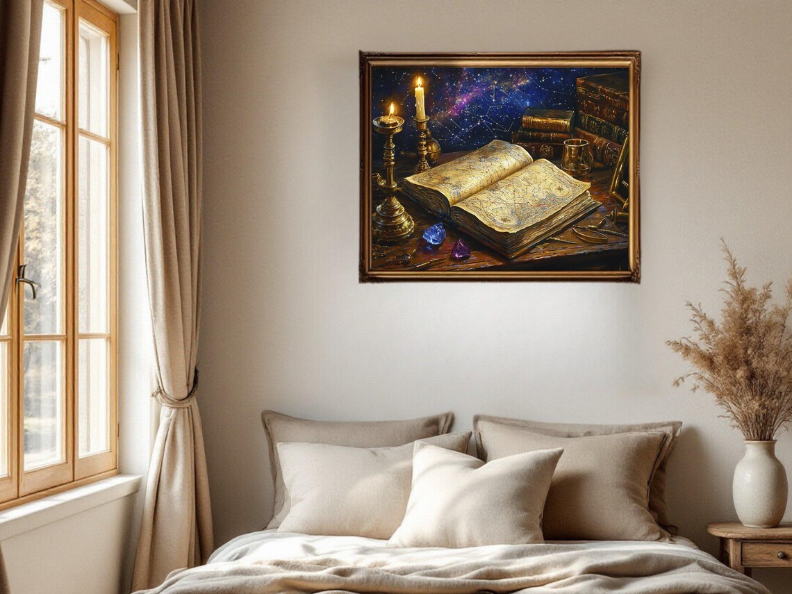 Vintage Celestial Constellation Art Print, Star Chart - Image 2
