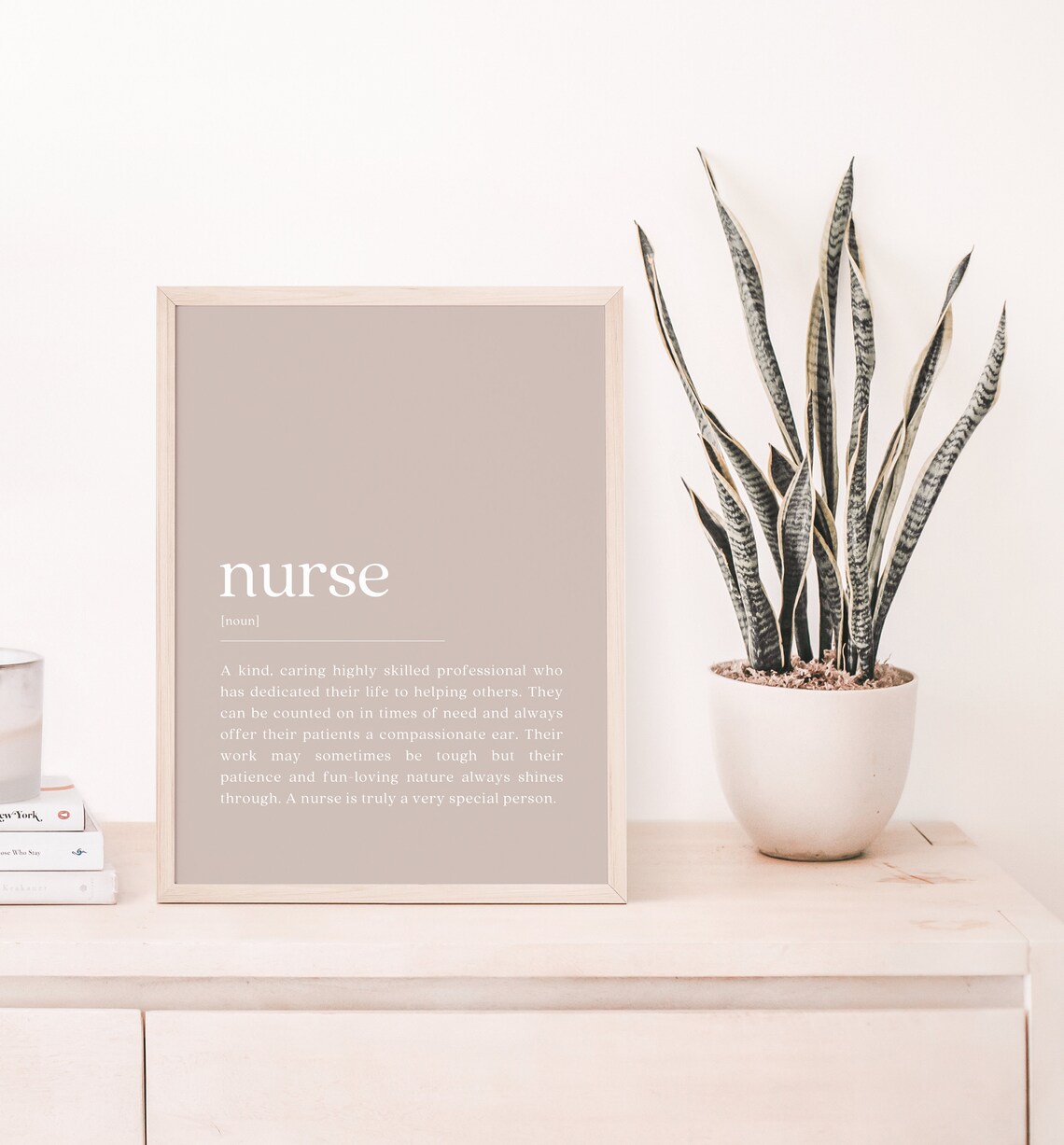 Nurse Definition Wall Art, Coworker Leaving Gift - Image 2