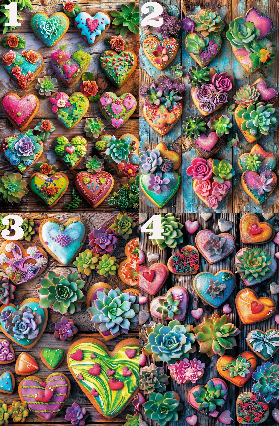 Valentine's Day Love Heart Jigsaw Puzzle Art Print - Image 4