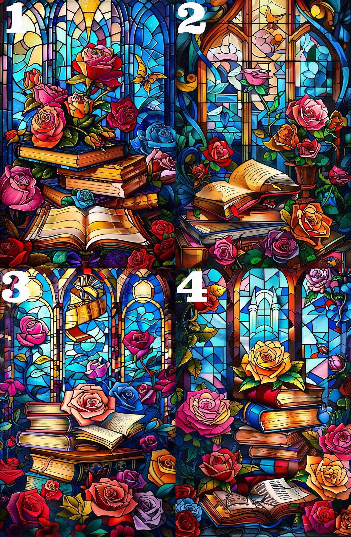 Vintage Library Bookshelf Jigsaw Puzzle, Book Stack - Image 4