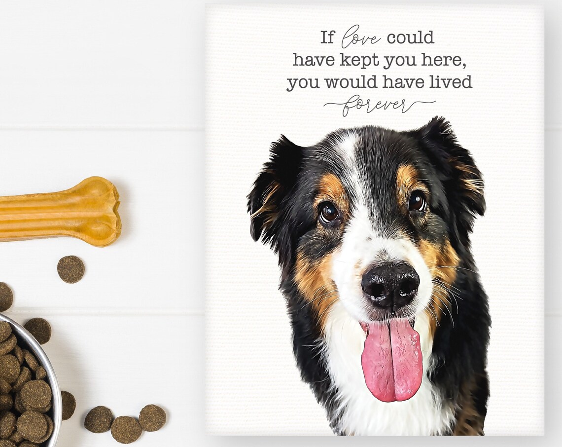 If Love Could Have Kept You Here French Bulldog Pet Memorial Poster - Image 3