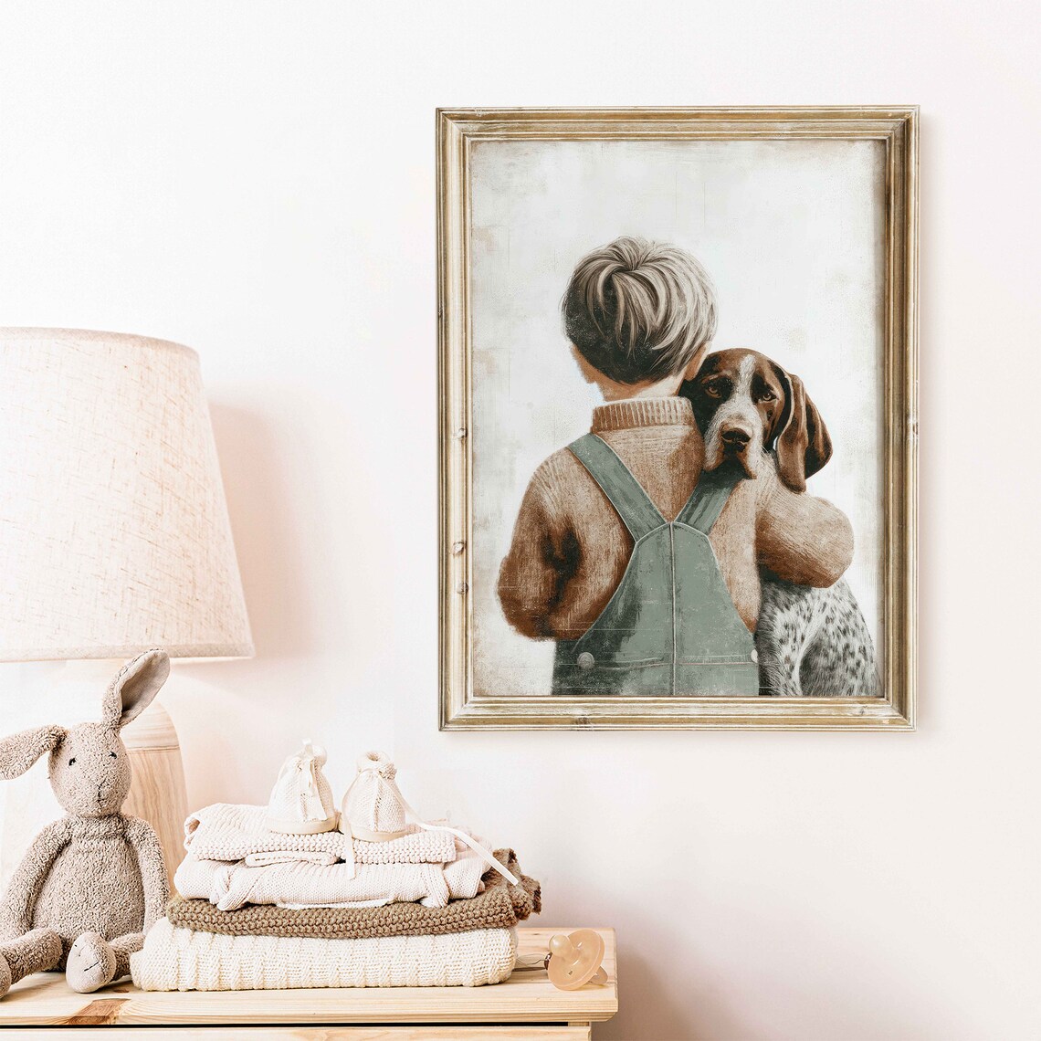 English Setter Nursery Decor Dog Portrait Art Print - Image 2