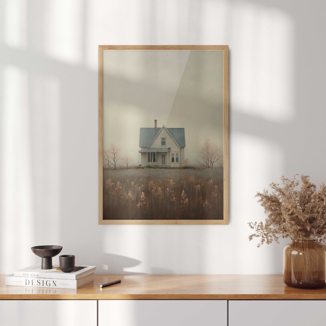 Country House Painting Countryside Art Print - Image 3