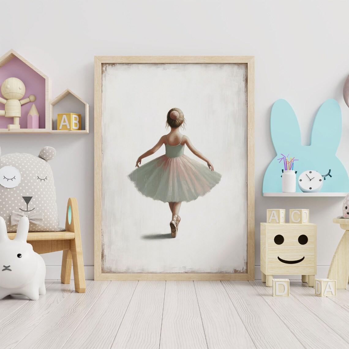 Ballet Dancer Nursery Decor, Girl's Room Art Print - Image 2