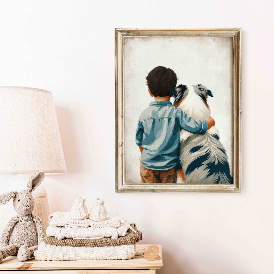 Australian Shepherd Nursery Art, Dog Print - Image 2