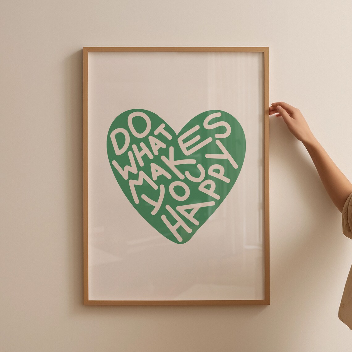 Do What Makes You Happy Girly Wall Art Poster