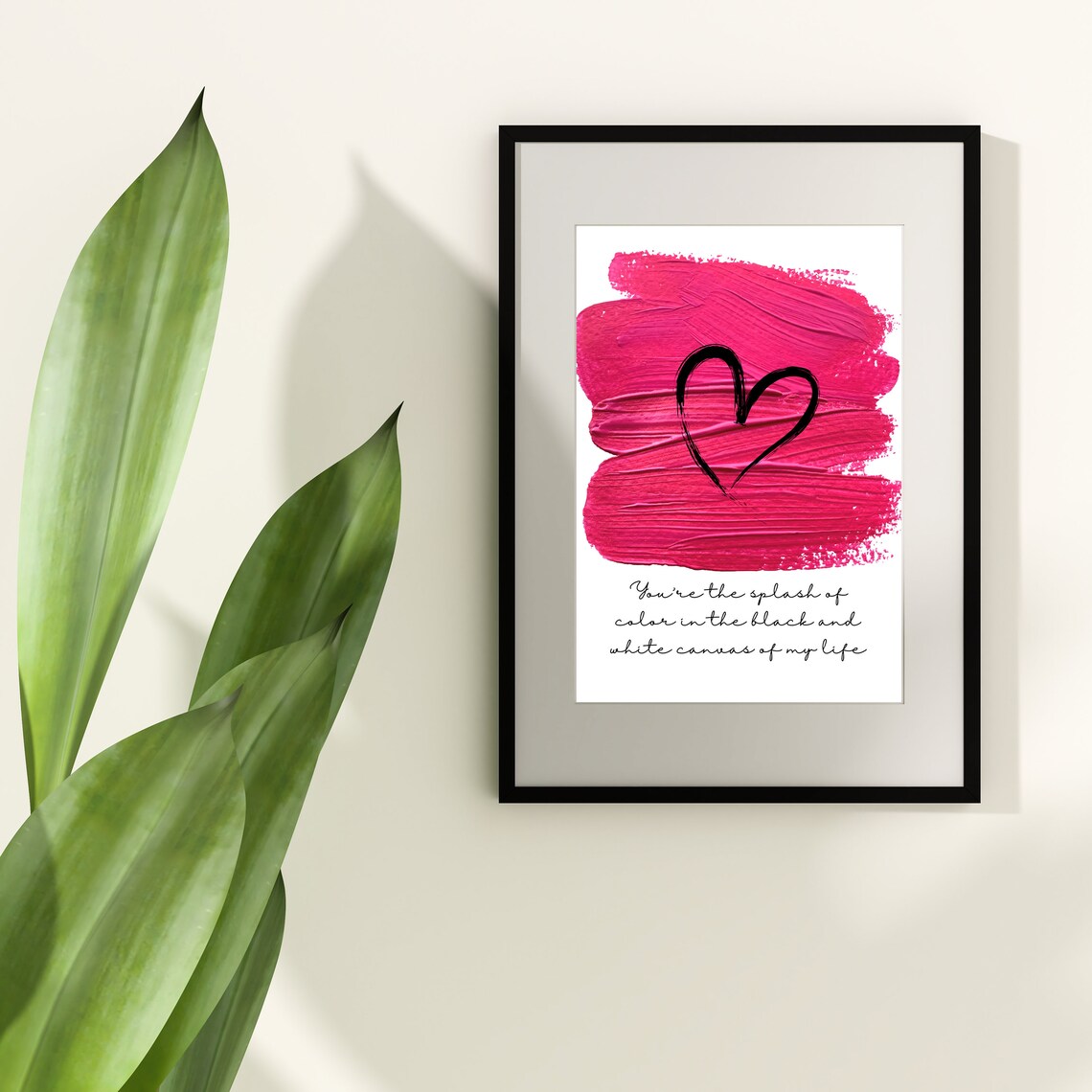 Heart Print, Romantic Love Poster Art Print - Image 4