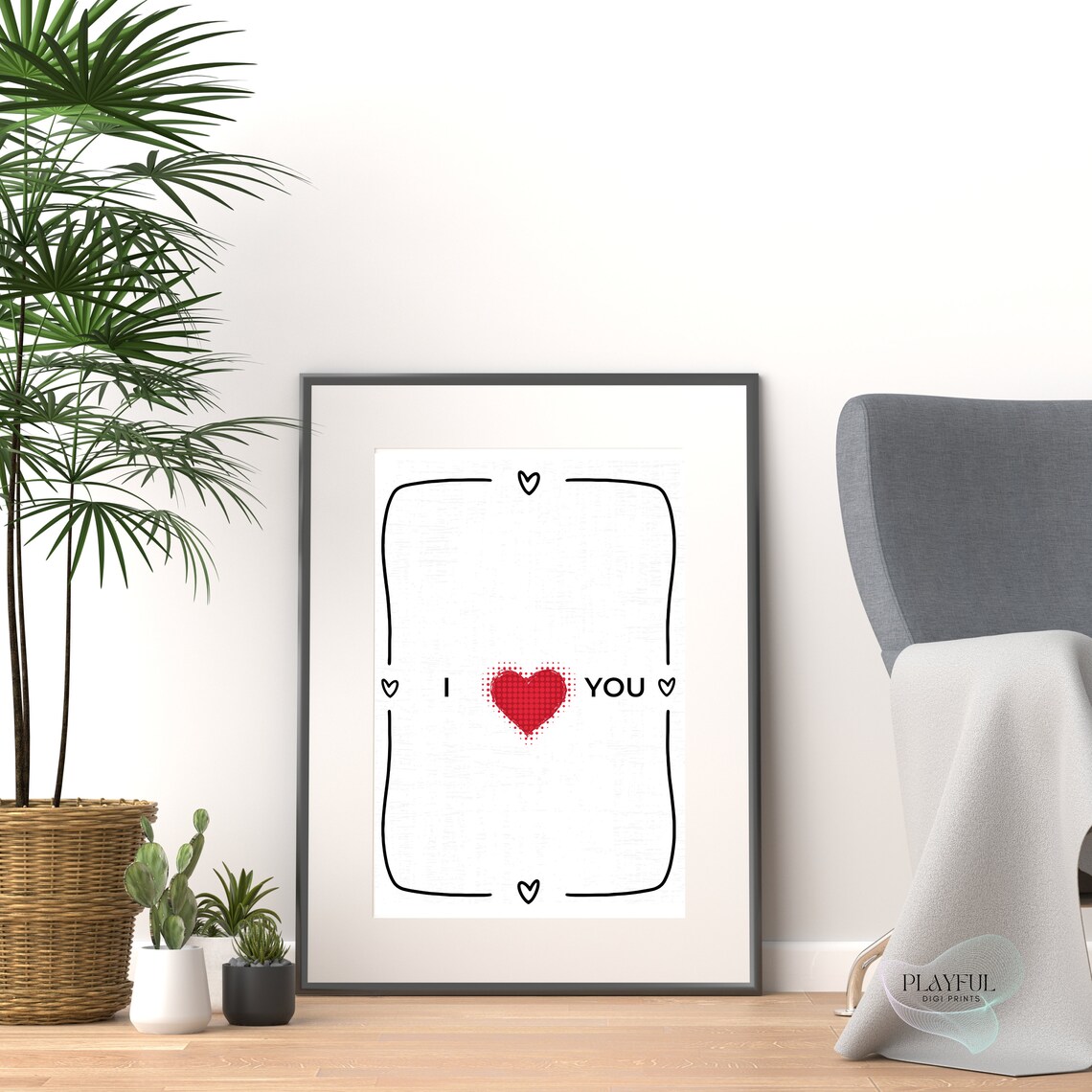 Hearth Heart Decor Print, Sweet Romantic Wall Art - Image 5