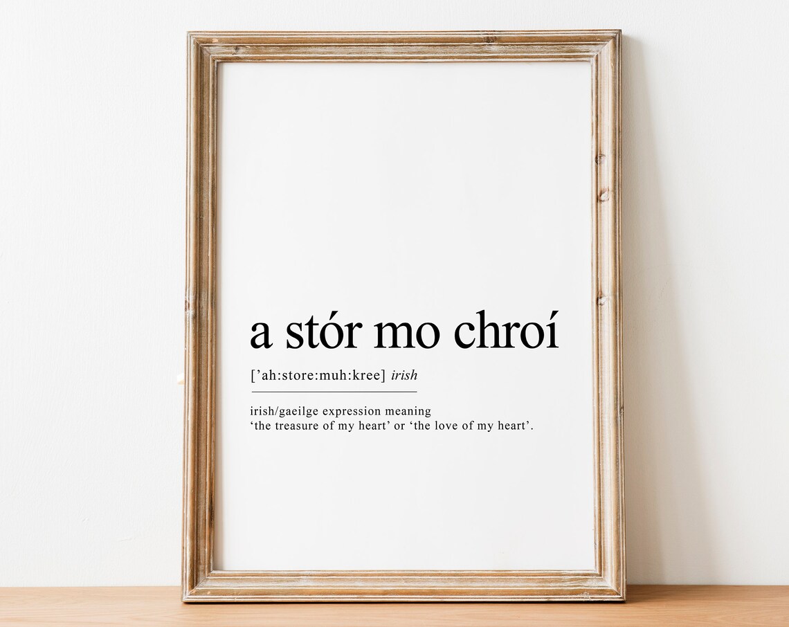 A Str Mo Chro Irish Gaelic Gift Art Print - Image 2
