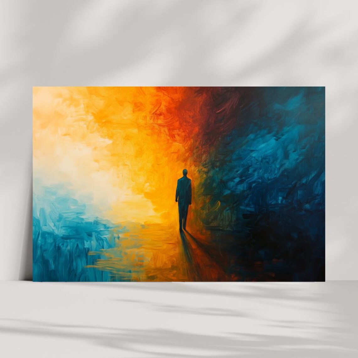 Abstract Silhouette In Color, Bold Expressionist Art Print - Image 5