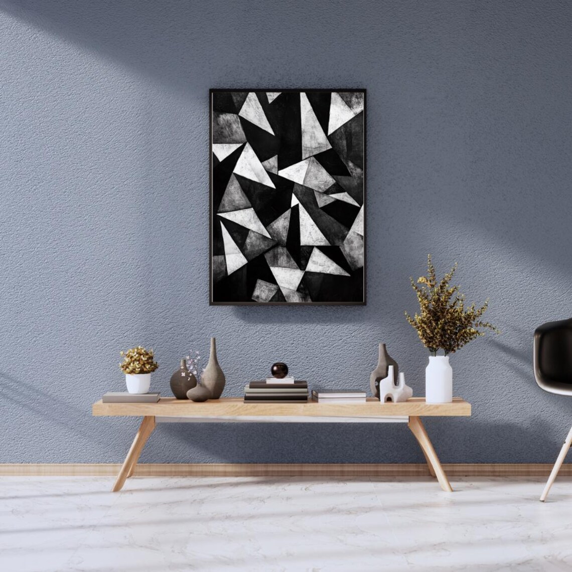 Fragmented Balance Geometric Abstract, Minimalist - Image 3