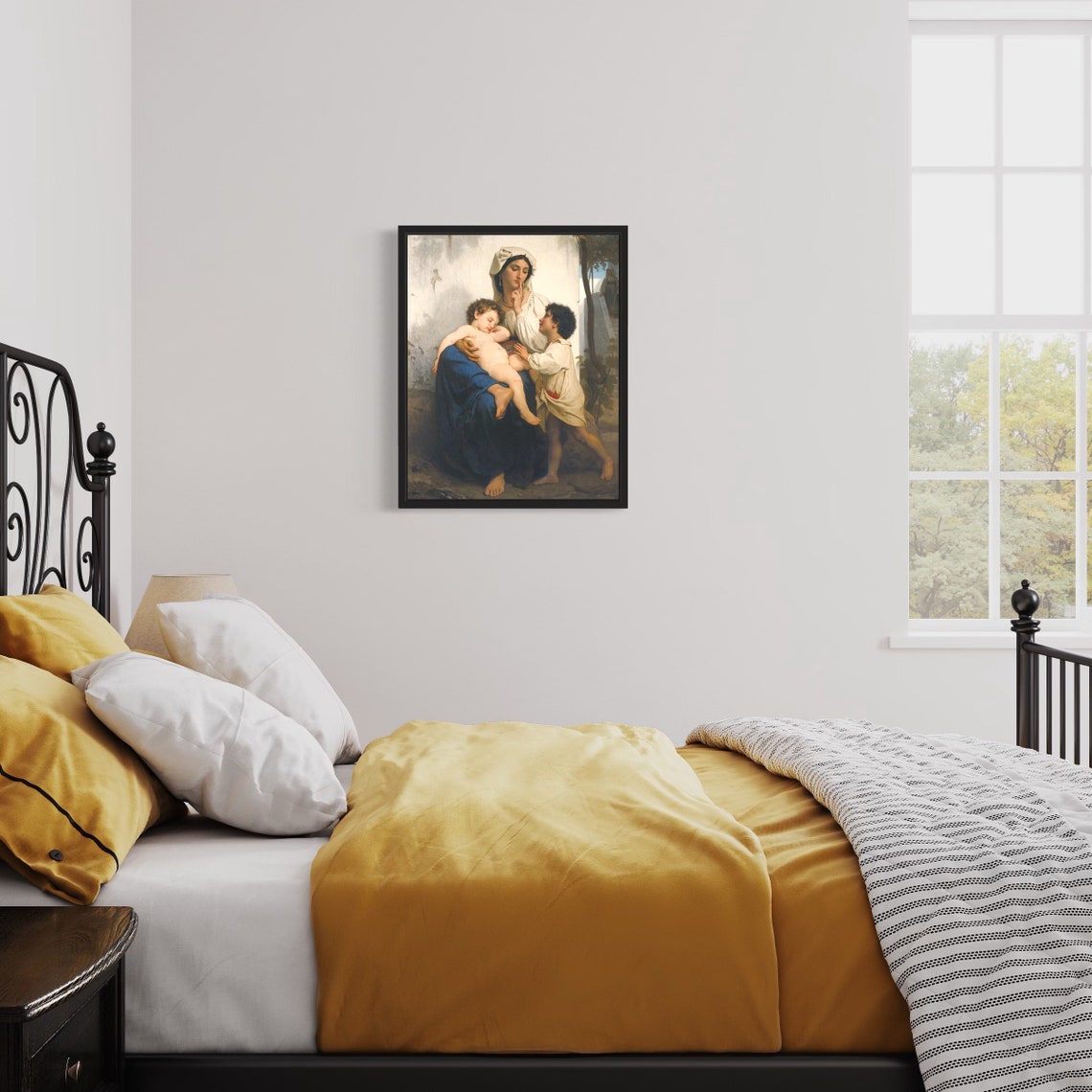Bouguereau Mother With Sleeping Children Classic Painting Poster - Image 2