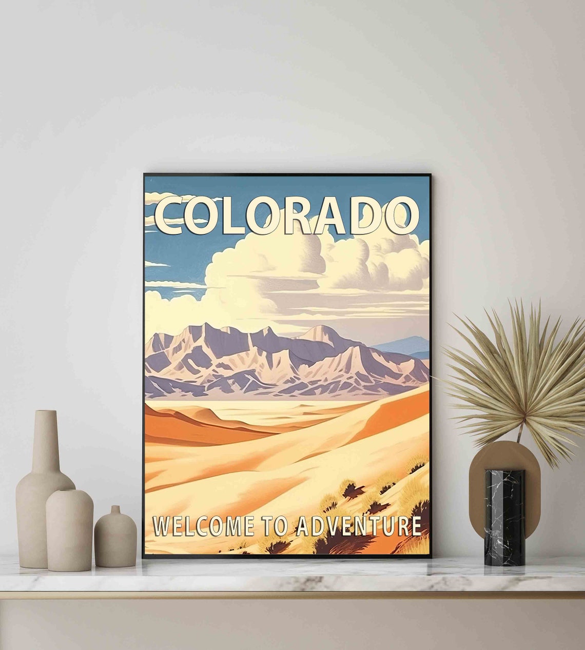 Colorado Mountain Desert Welcome To Adventure Retro Travel Poster - Image 3