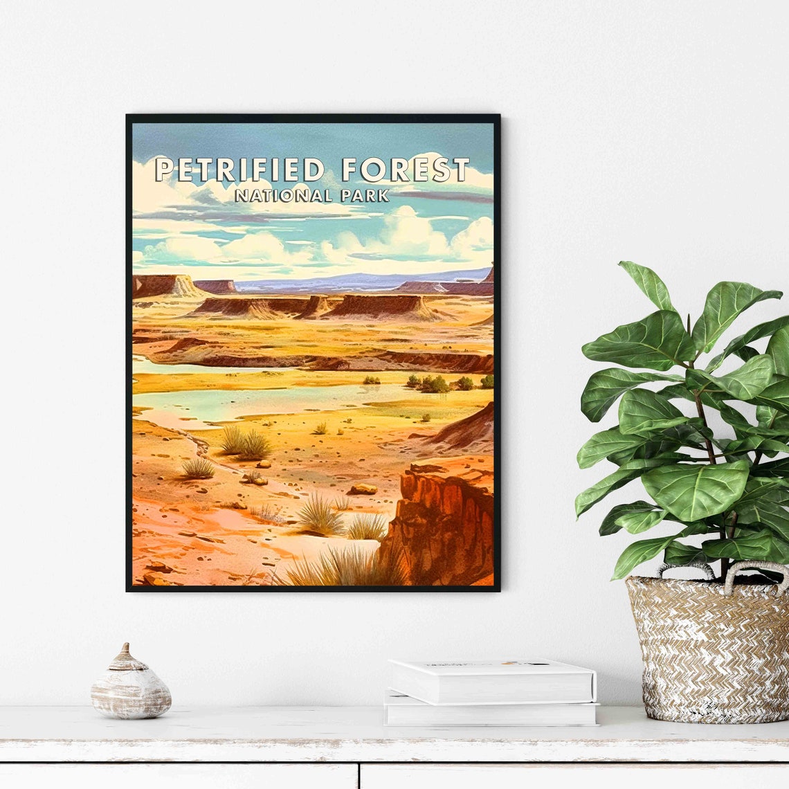Petrified Forest National Park Painted Desert Mesas Arizona Poster - Image 3