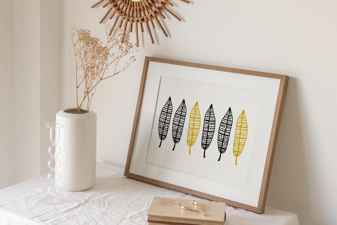 Minimalist Leaves Art Print - Image 2